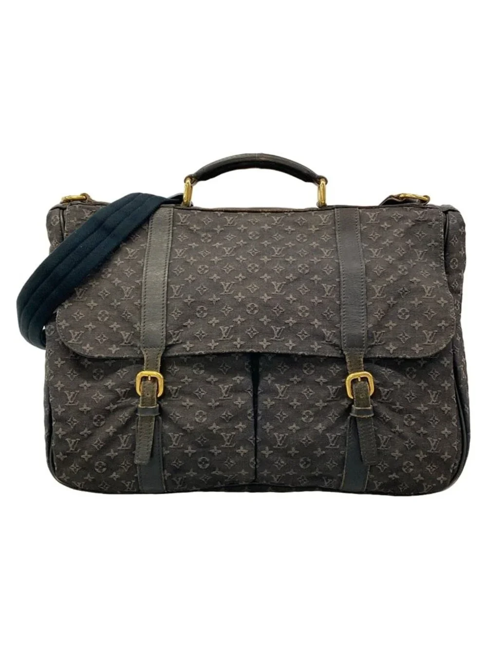 Louis Vuitton Shoulder Bag Monogram Mini Denise Blue